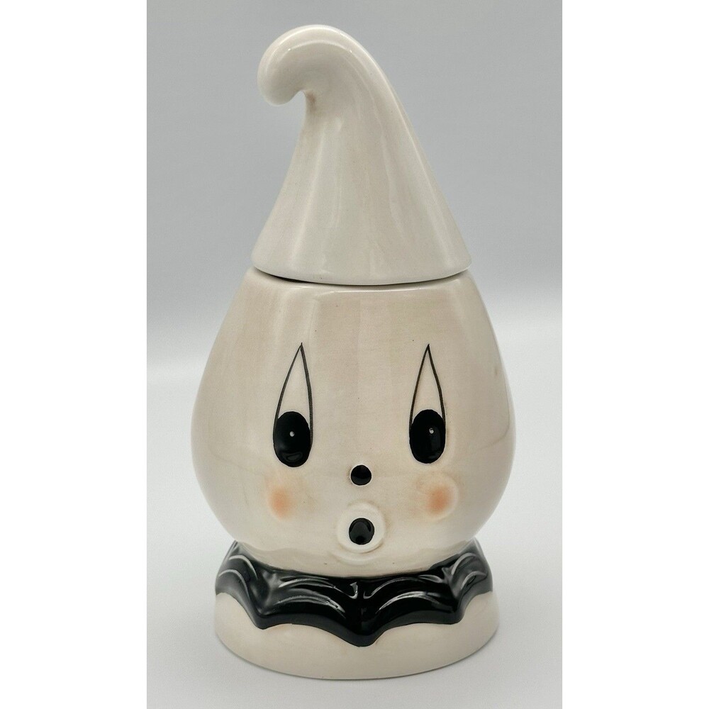 Johanna Parker Transpac Gus Ghost Boo Halloween Ceramic Candy Dish Decor